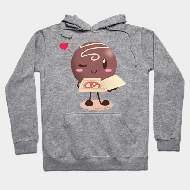 Lovely chocolates - Pizza Hoodie by SilveryDreams